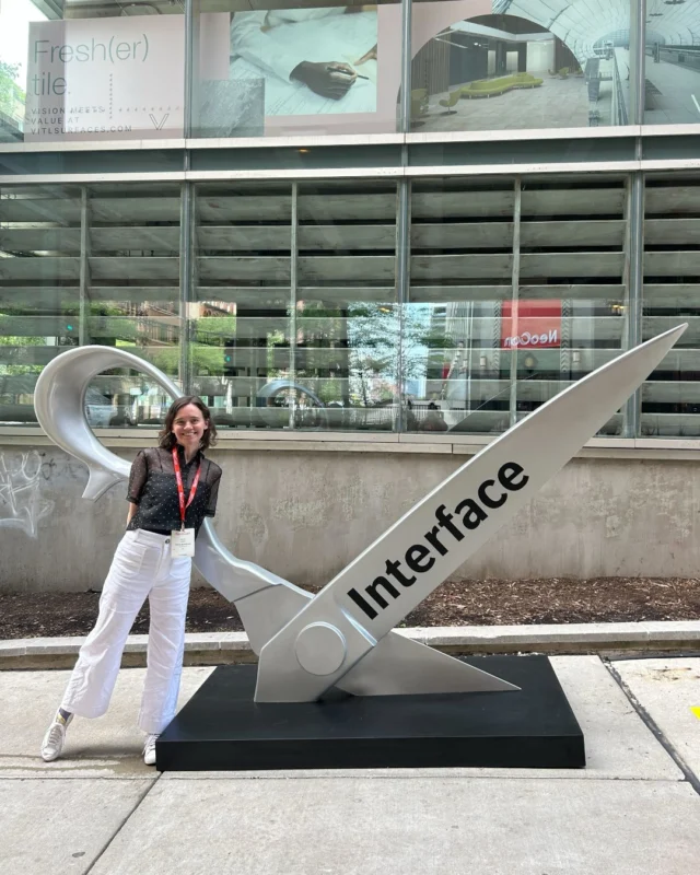 Another NeoCon in the books! 👏 Account Director Katie Huff and Senior Account Executive Adrianna Allen traveled to Chicago this week to provide on-site support for T/K client @interface 🏙️

After months of preparation, Katie and Adrianna supported showroom media interviews, showcasing the company’s latest global carpet tile and LVT product launches, Dressed Lines and Lasting Impressions.

From celebrating FLOR’s @InteriorDesignmag HiP Award win for its @TrinaTurk X @florsquares expanded collection to enjoying the scenic Windy City, Katie and Adrianna played an invaluable role in providing on-site client support. Way to go, ladies! 🎉